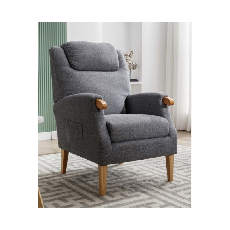 AM Lisbon Fireside Chair Grey